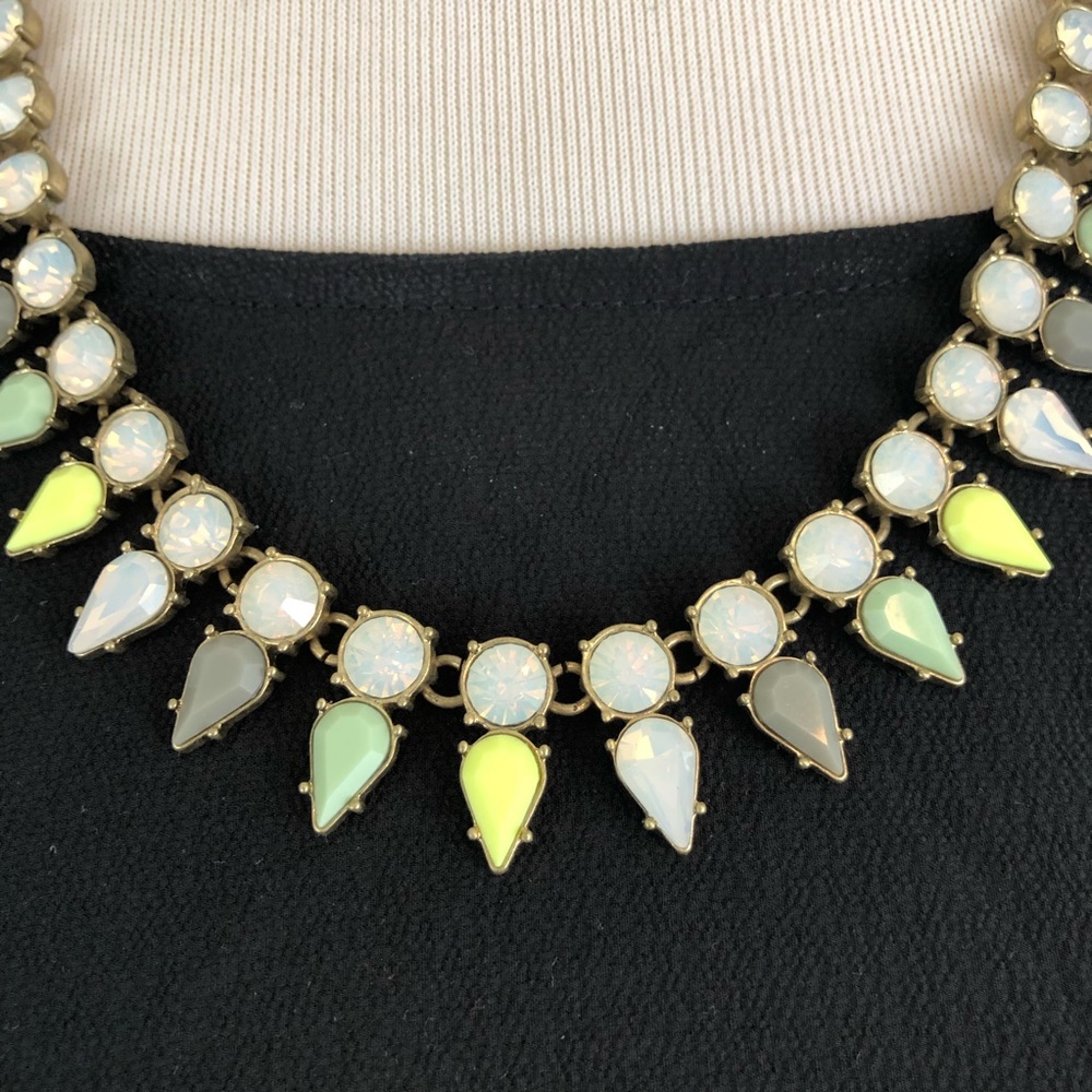 J. Crew Crystal Spear Rhinestone Necklace - Picture 2 of 3